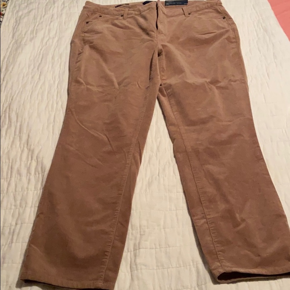 Talbots flawless high rise straight leg corduroys